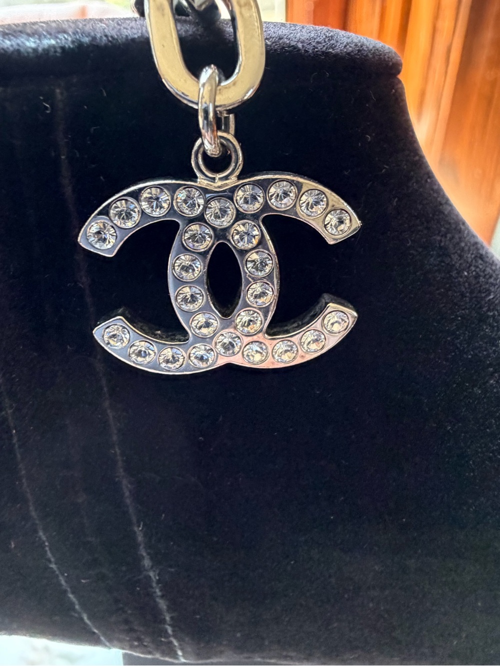 CHANEL Archival Silver-Tone Crystal Byzantine Medallion Statement Necklace - Picture 11 of 12